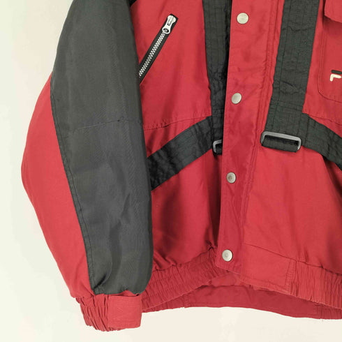 フィラスポーツ FILA SPORTS 90S ロゴ刺繍 中綿 ナイロンジャケット メンズ  M